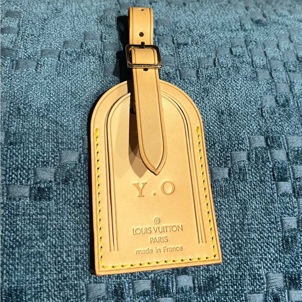 ✨LOUIS VUITTON VACHETTA LUGGAGE TAG / MADE IN FRANCE 🇫🇷